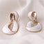 Rhinestone Enamel Geometric Hollow-out Elegant Ear Clip