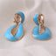 Rhinestone Enamel Geometric Hollow-out Elegant Ear Clip