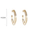 Multilayer Round Hoop Earrings