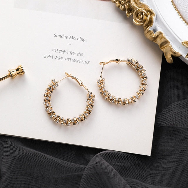 Pearl Big Small Hoop Earrings