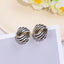 Full Rhinestone Stud Earrings