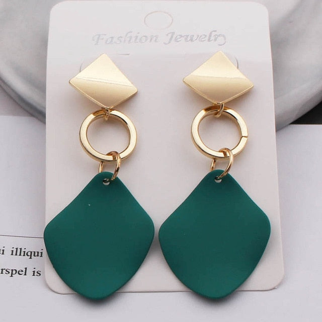 Fashion Statement Geometric Drop Earrings