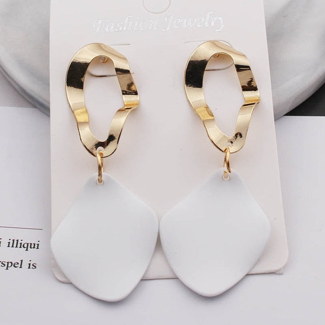 Fashion Statement Geometric Drop Earrings