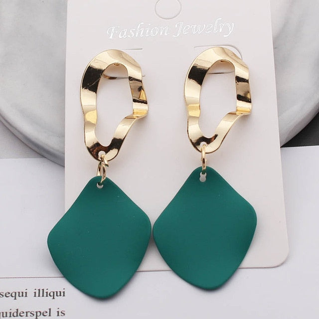 Fashion Statement Geometric Drop Earrings