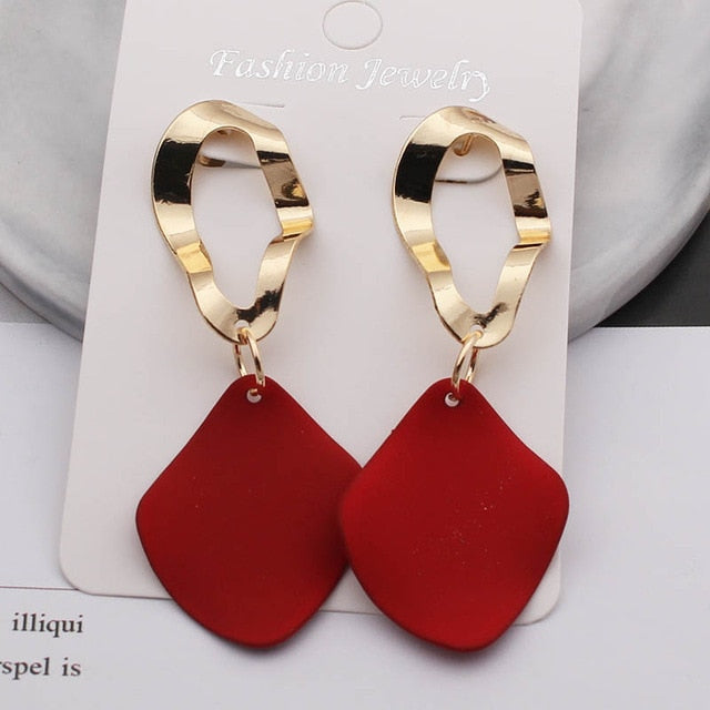 Fashion Statement Geometric Drop Earrings