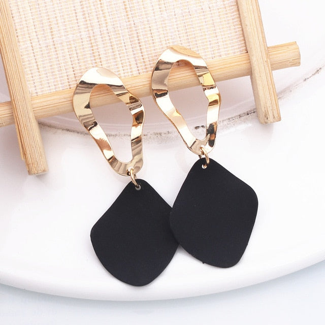 Fashion Statement Geometric Drop Earrings