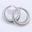 Golden Stainless Steel Hoop Earrings