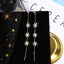 Crystal Pearl Tassel Earrings