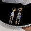 Crystal Pearl Tassel Earrings