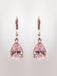 Water Drop Pink Zirconia Dangle Earring