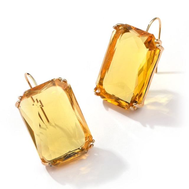 Geometric Acrylic Pendant Earring