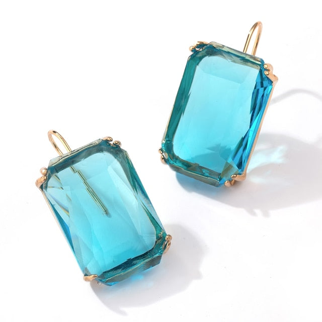 Geometric Acrylic Pendant Earring