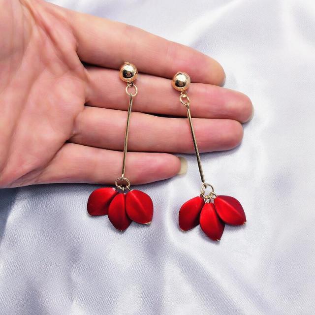 Two Round Wooden Statement Earrings