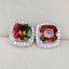 Colorful Rainbow Stud Earrings