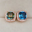 Colorful Rainbow Stud Earrings