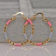 Copper Gold Hoop Earrings