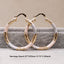 Copper Gold Hoop Earrings