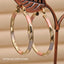 Copper Gold Hoop Earrings