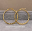 Copper Gold Hoop Earrings