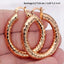 Copper Gold Hoop Earrings