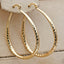 Copper Gold Hoop Earrings