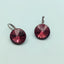 Round Rivoli Stone Dorp Earrings