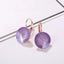 Round Rivoli Stone Dorp Earrings