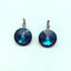 Round Rivoli Stone Dorp Earrings