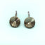 Round Rivoli Stone Dorp Earrings