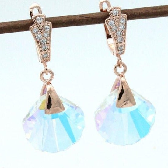 New Arrivals Colorful Shell Crystal Dangle Earring